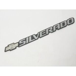OEM Chevy Silverado Tailgate Door Emblem Badge Chrome Logo Nameplate Bow tie GM